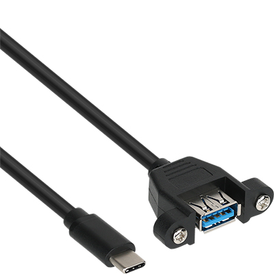 강원전자 넷메이트 USB3.1 Gen1(3.0) CM-AF 판넬형 케이블 0.1m