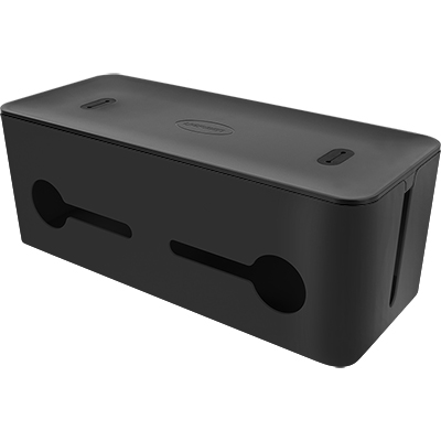 강원전자 넷메이트 NMA-WB120B 케이블 정리함(블랙/대/425x179x155mm)