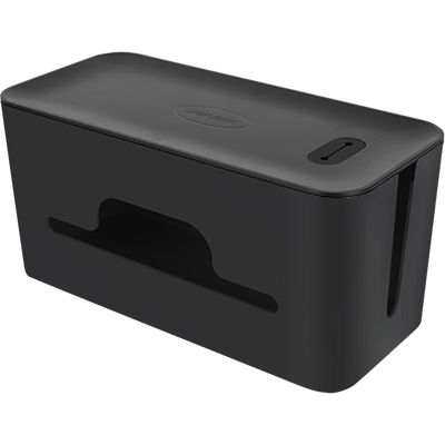 강원전자 넷메이트 NMA-WB110B 케이블 정리함(블랙/중/278x128x131mm)
