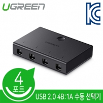 UGREEN U-30346 USB2.0 4B:1A 수동 선택기