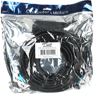 강원전자 넷메이트 HDMI to DVI Blue Metal 케이블 15m