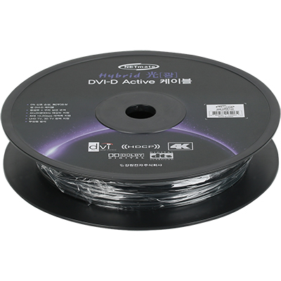 강원전자 넷메이트 Hybrid 광 DVI-D Active 케이블(무전원) 100m
