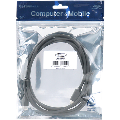 강원전자 넷메이트 NM-TB202 20G 썬더볼트3(USB‑C) Passive 케이블 2m