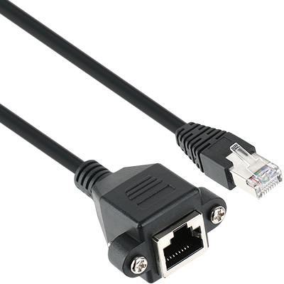 강원전자 넷메이트 CAT.6 SFTP 다이렉트 연장 판넬형 케이블 0.3m