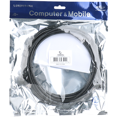 강원전자 KW KW605U CAT.6 UTP 랜 케이블 5m (위쪽 꺾임)