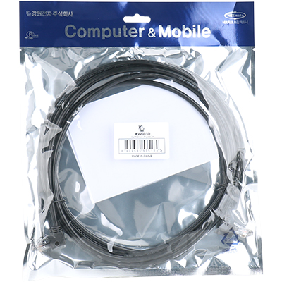강원전자 KW KW603D CAT.6 UTP 랜 케이블 3m (아래쪽 꺾임)