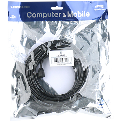 [표준제품]KW KW610D CAT.6 UTP 랜 케이블 10m (아래쪽 꺾임)