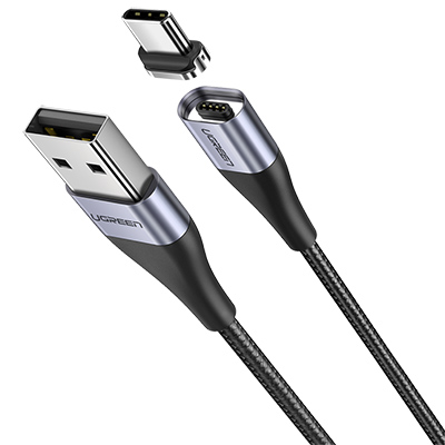 유그린 U-60207 마그네틱 USB 2.0 AM-CM 케이블 1m