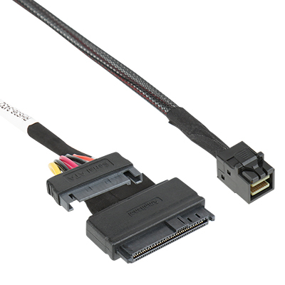 강원전자 넷메이트 내장형 Mini SAS HD(SFF-8643)/U.2(SFF-8639) 케이블 0.5m