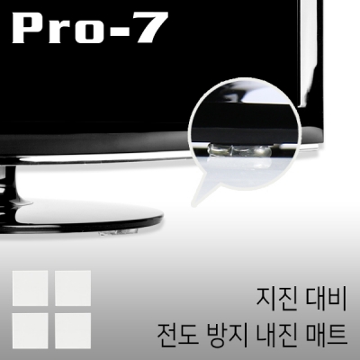 강원전자 프로세븐 지진 대비 TV/모니터 전도 방지 내진 매트 (40x40x5mm)
