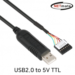 NETmate KW-995 USB2.0 to 5V TTL(Housing) 컨버터(FTDI / 1.8m)