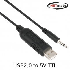 강원전자 넷메이트 KW-998 USB2.0 to 5V TTL(Audio plug) 컨버터(FTDI / 1.8m)