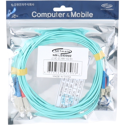 강원전자 넷메이트 10G 광점퍼코드 LC-SC-2C-멀티모드 5m