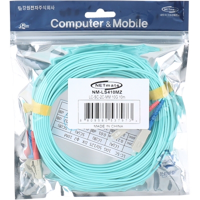 강원전자 넷메이트 10G 광점퍼코드 LC-SC-2C-멀티모드 10m