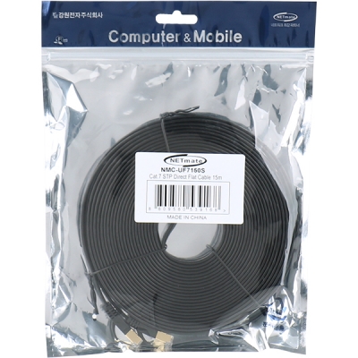 강원전자 넷메이트 CAT.7 STP 다이렉트 FLAT 케이블 15m NMC-UF7150S