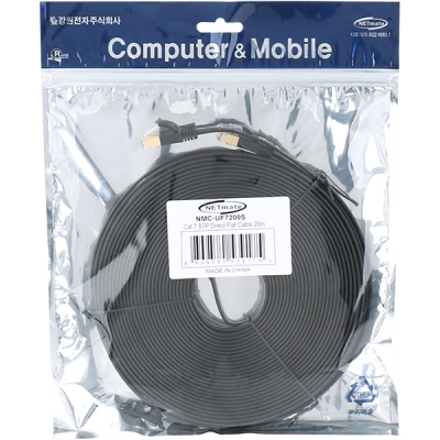 강원전자 넷메이트 CAT.7 STP 다이렉트 FLAT 케이블 20m NMC-UF7200S