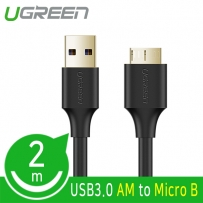 유그린 U-10843 USB3.0 AM-Micro B 케이블 2m (블랙)