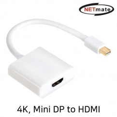 NETmate NM-TMH02 Mini DisplayPort 1.2 to HDMI 컨버터(무전원)