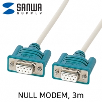 강원전자 산와서플라이 KR-LK3 9핀 NULL MODEM 케이블 3m