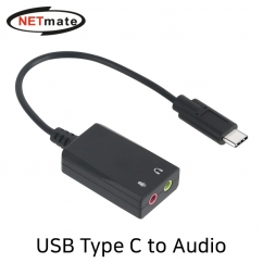 강원전자 넷메이트 NM-TCS01 USB2.0 Type C to Audio 컨버터