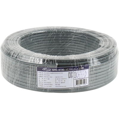 강원전자 넷메이트 NMC-BT80 VCTFK 장원선 1.5SQ x 2C 80m