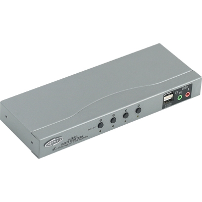 강원전자 넷메이트 NM-DKD04C 4K 60Hz Displayport KVM 4:1 스위치(USB/케이블 포함)