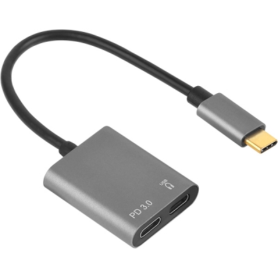 강원전자 넷메이트 NM-TCS03 USB-C to Audio(USB-C) + PD 컨버터(이어폰 듀얼젠더)