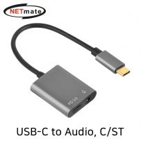 강원전자 넷메이트 NM-TCS02 USB-C to Audio(3.5mm) + PD 컨버터(이어폰 듀얼젠더)