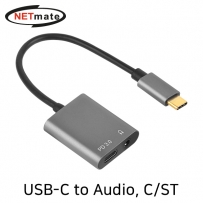 강원전자 넷메이트 USB-C to Audio(3.5mm) + PD 컨버터(이어폰 듀얼젠더)