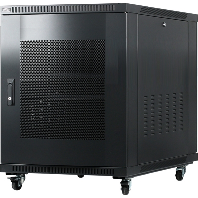 강원전자 넷메이트 NM-S750PD 타공문 서버랙(블랙) NM-S750PD(BLACK)