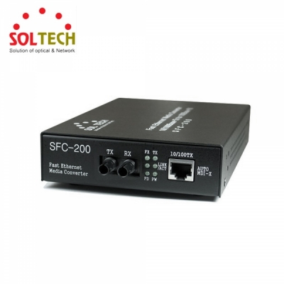 SOLTECH SFC200-STM/I (100Mbps/ST/멀티)
