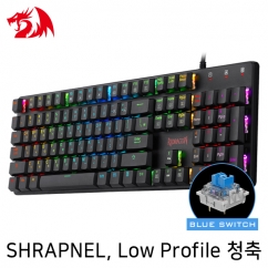 리드레곤 SHRAPNEL K589RGB Low Profile RGB 게이밍 키보드 (청축)