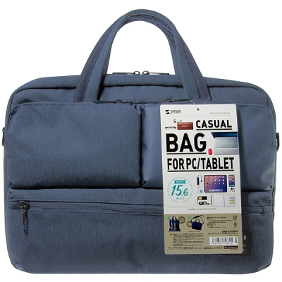 강원전자 산와서플라이 BAG-CA10NV 3 포켓 노트북 가방(15.6"/네이비)
