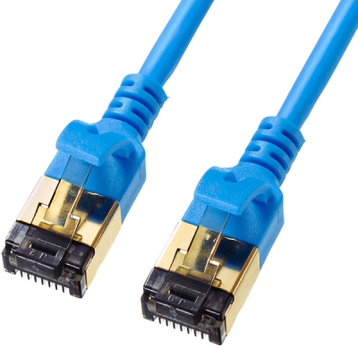 강원전자 산와서플라이 CAT.8 SSTP Ultra Slim 랜 케이블 2m KB-T8SL-02BL