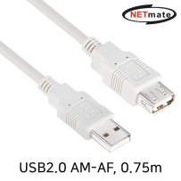 강원전자 넷메이트 NMC-UF2075 USB2.0 연장 AM-AF 케이블 0.75m