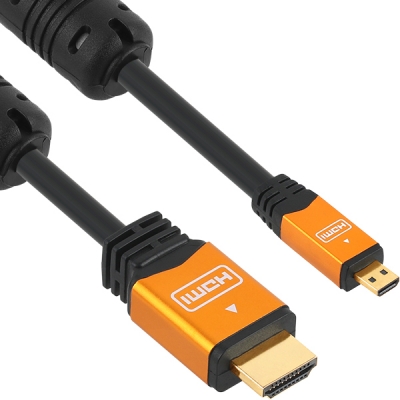 강원전자 넷메이트 Micro HDMI 2.0 Gold Metal 케이블 1m