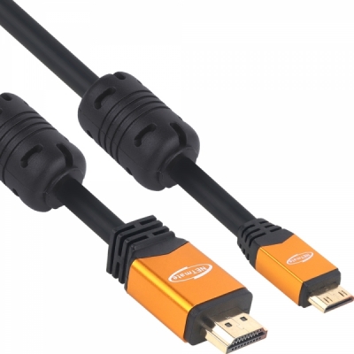 강원전자 넷메이트 Mini HDMI 2.0 Gold Metal 케이블 2m