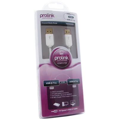 프로링크 PMM369-0200 PMM시리즈 USB2.0 AM-AM 케이블 2m (OFC/24K금도금)(2/2)