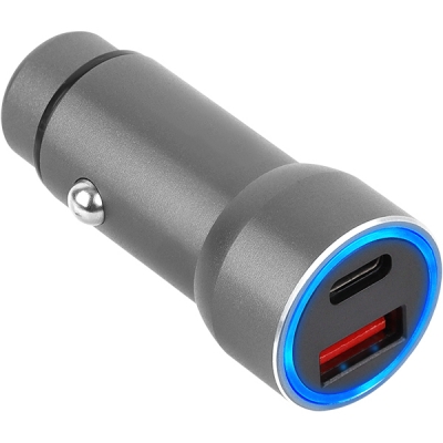 강원전자 넷메이트 USB PD+QC3.0 고속 충전 시거잭 (실버)