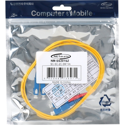 강원전자 넷메이트 광점퍼코드 SC-SC-2C-싱글모드 1m NM-SS201SZ