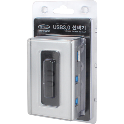 강원전자 넷메이트 NM-US312 USB3.0 2B:1A 수동선택기(벽걸이형)(2/2)