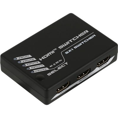 강원전자 넷메이트 4K 60Hz HDMI 2.0 5:1 선택기(리모컨) NM-PTS05