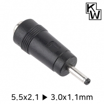 강원전자 KW KW-DC04A 5.5x2.1 to 3.0x1.1mm 아답터 변환 잭