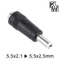 강원전자 KW KW-DC05A 5.5x2.1 to 5.5x2.5mm 아답터 변환 잭