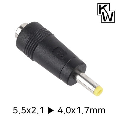 강원전자 KW KW-DC08A 5.5x2.1 to 4.0x1.7mm 아답터 변환 잭