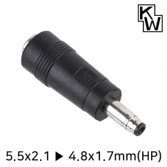 KW KW-DC10A 5.5x2.1 to 4.8x1.7mm(HP) 아답터 변환 잭