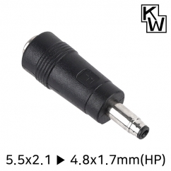 강원전자 KW 5.5x2.1 to 4.8x1.7mm(HP) 아답터 변환 잭