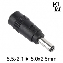 강원전자 KW KW-DC12A 5.5x2.1 to 5.0x2.5mm 아답터 변환 잭