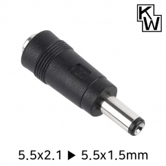 강원전자 KW KW-DC14A 5.5x2.1 to 5.5x1.5mm 아답터 변환 잭