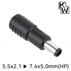 강원전자 KW 5.5x2.1 to 7.4x5.0mm(HP) 아답터 변환 잭